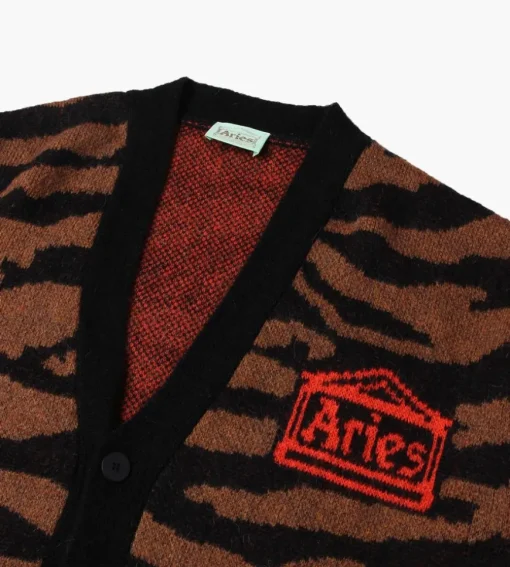 Aries Kurt Knit Cardigan Brown
