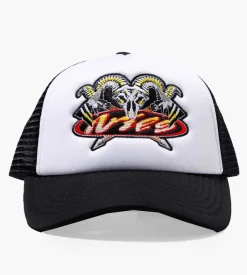 Aries Moto Ram Trucker Cap Black