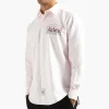 Aries Oxford Stripe Shirt Pink