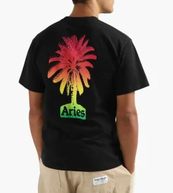 Aries Palm Tee Black