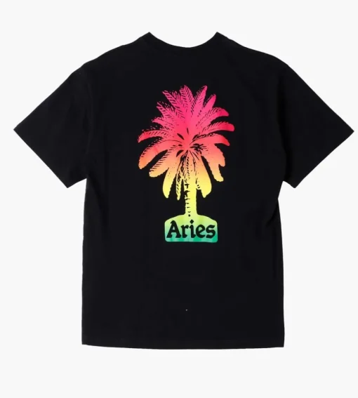 Aries Palm Tee Black