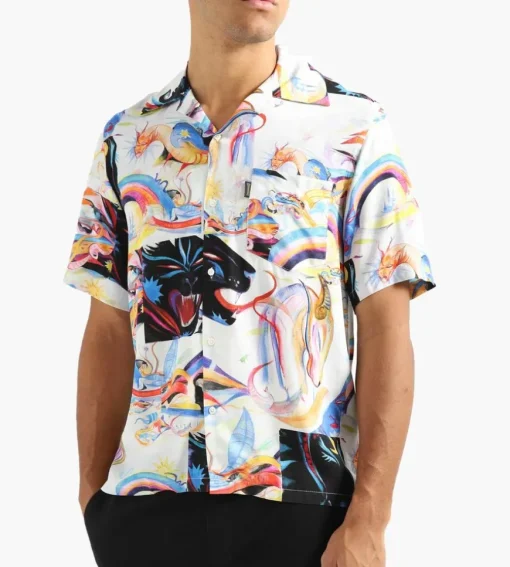 Aries Panthera Hawaiian Shirt Multi