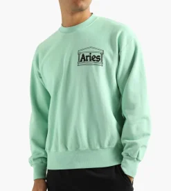Aries Premium Temple Sweatshirt Aqua