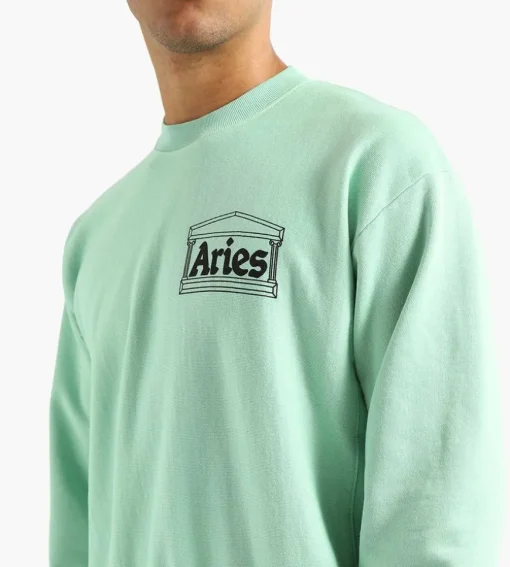 Aries Premium Temple Sweatshirt Aqua