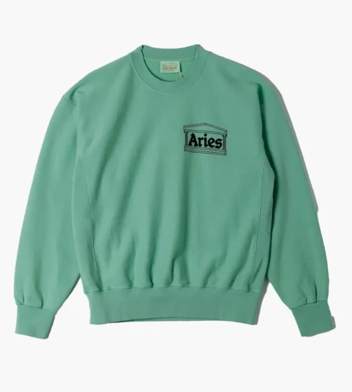 Aries Premium Temple Sweatshirt Aqua