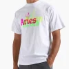 Aries Trippy Aye Duck Tee White