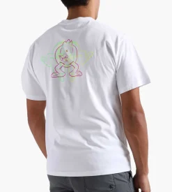 Aries Trippy Aye Duck Tee White