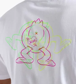 Aries Trippy Aye Duck Tee White
