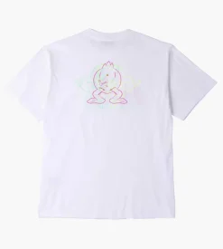 Aries Trippy Aye Duck Tee White