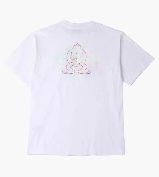 Aries Trippy Aye Duck Tee White