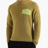 Aries Waffle Knit Jumper Khaki