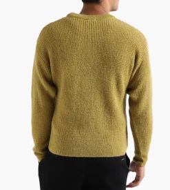 Aries Waffle Knit Jumper Khaki
