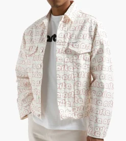 Arte Antwerp Jackson Allover Logo Jacket Red White