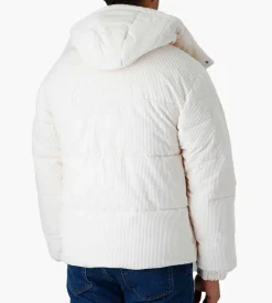Arte Antwerp Joey Corduroy Puffer Jacket Cream