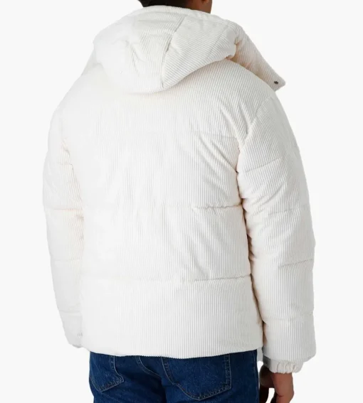 Arte Antwerp Joey Corduroy Puffer Jacket Cream