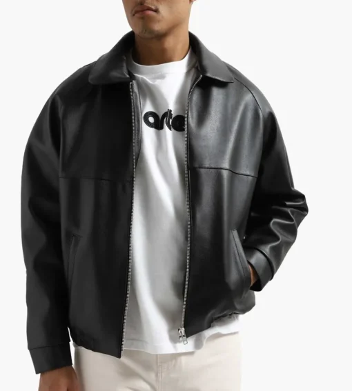 Arte Antwerp Josh Leather Jacket Black