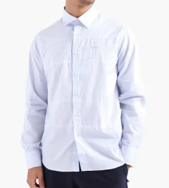 Arte Antwerp Stockton Heart Logo Shirt White Light Blue