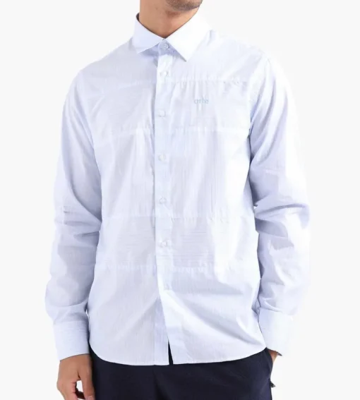 Arte Antwerp Stockton Heart Logo Shirt White Light Blue