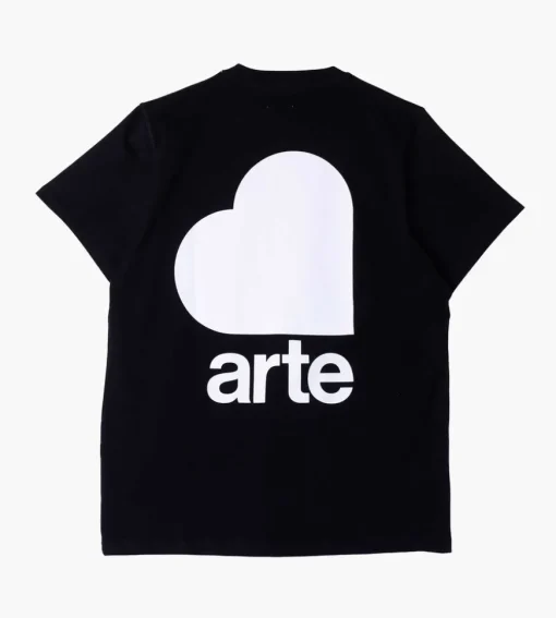 Arte Antwerp Taut Back Heart T-Shirt Black