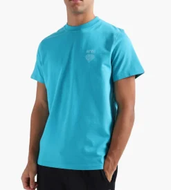 Arte Antwerp Taut Embroidery Logo T-Shirt Lake Blue