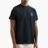 Arte Antwerp Taut Embroidery Heart Logo T-Shirt Navy