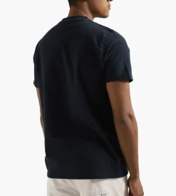 Arte Antwerp Taut Embroidery Heart Logo T-Shirt Navy