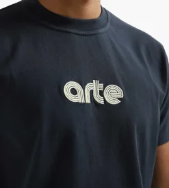 Arte Antwerp Taut Embroidery Logo T-Shirt Navy