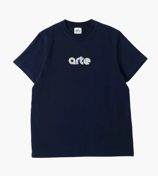 Arte Antwerp Taut Embroidery Logo T-Shirt Navy