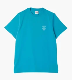 Arte Antwerp Taut Embroidery Logo T-Shirt Lake Blue