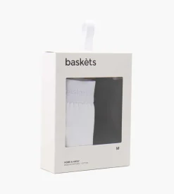Baskets Boxershorts 2-Pack Black White