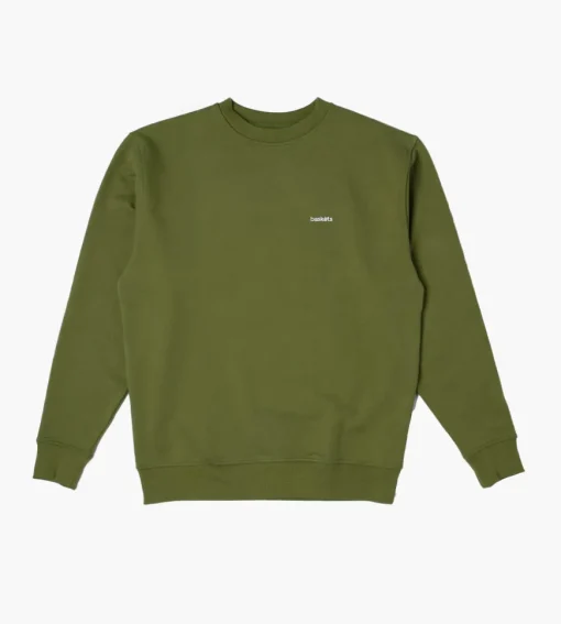 Baskets Essential Crewneck Green Moss