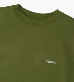 Baskets Essential Crewneck Green Moss