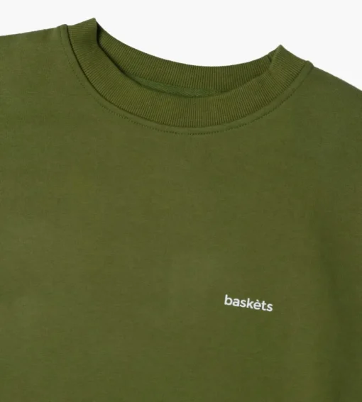Baskets Essential Crewneck Green Moss