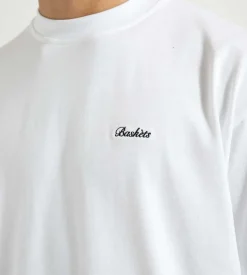 Baskets Falling Letters Multicolour Tee White