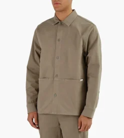 Baskets Heavy Cotton Overshirt Stone
