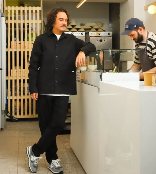 Baskets Heavy Cotton Overshirt Black
