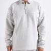 Baskets Modern Half-Zip Polo Ash Grey