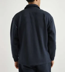 Baskets Modern Half-Zip Polo Navy