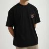 Baskets Outline Flowers Tee Black