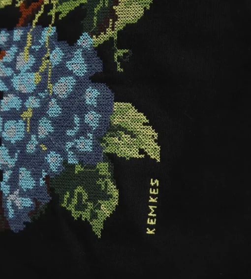 Baskets X Kemkes Grapes Crosstitch Hoodie Black