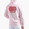 Bisous Skateboards Grease Hoodie Light Pink