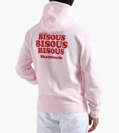 Bisous Skateboards Grease Hoodie Light Pink