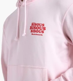 Bisous Skateboards Grease Hoodie Light Pink