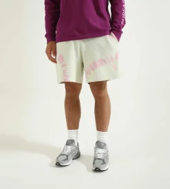 Bisous Skateboards Tie & Dye Shorts Cream