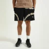 Bisous Skateboards Tie & Dye Shorts Black