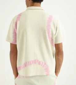 Bisous Skateboards Tie & Dye T-Shirt Cream