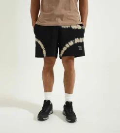 Bisous Skateboards Tie & Dye Shorts Black