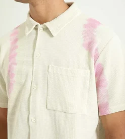 Bisous Skateboards Tie & Dye T-Shirt Cream