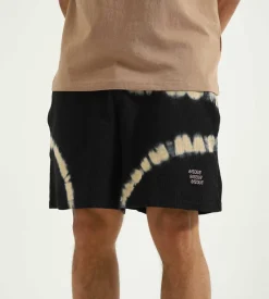 Bisous Skateboards Tie & Dye Shorts Black