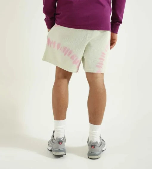 Bisous Skateboards Tie & Dye Shorts Cream